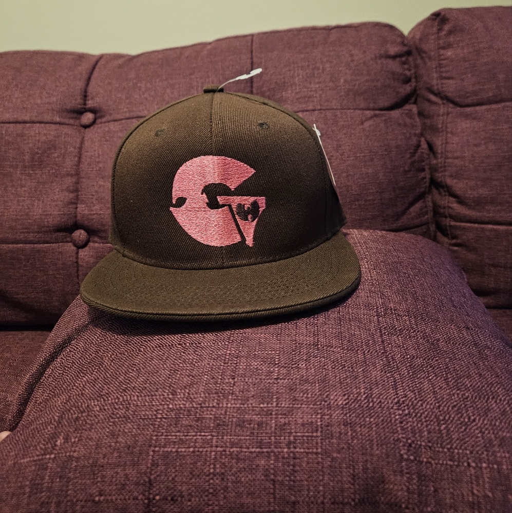 Premium Brown Cap with Pink Accent